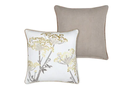 Pernă decorativă Oriana 40X40 cm, culoare auriu, 45% poliester 55% bumbac - imagine 3