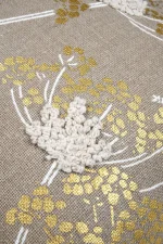 Pernă decorativă Oriana 40X40 cm, culoare natural, 45% poliester 55% bumbac