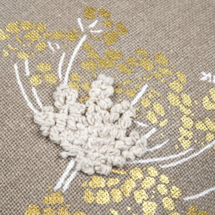 Pernă decorativă Oriana 40X40 cm, culoare natural, 45% poliester 55% bumbac