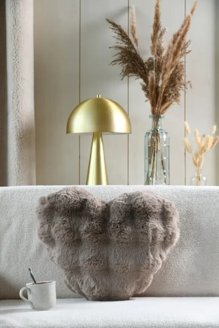 Pernă decorativă Maddy 40X45 cm, culoare natural, 100% poliester - imagine 2