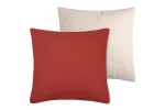 Pernă decorativă Duo 50X50 cm, culoare cărămiziu/alb, 100% bumbac - imagine 3