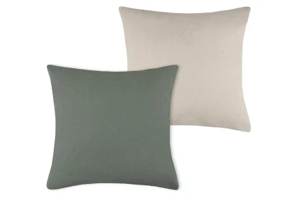 Pernă decorativă Duo 50X50 cm, culoare gri/in, 100% bumbac - imagine 2