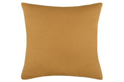 Pernă decorativă Duo 50X50 cm, culoare muștar/in, 100% bumbac - imagine 3