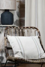 Pernă decorativă Montauban 50X50 cm, culoare alb, 100% bumbac - imagine 3