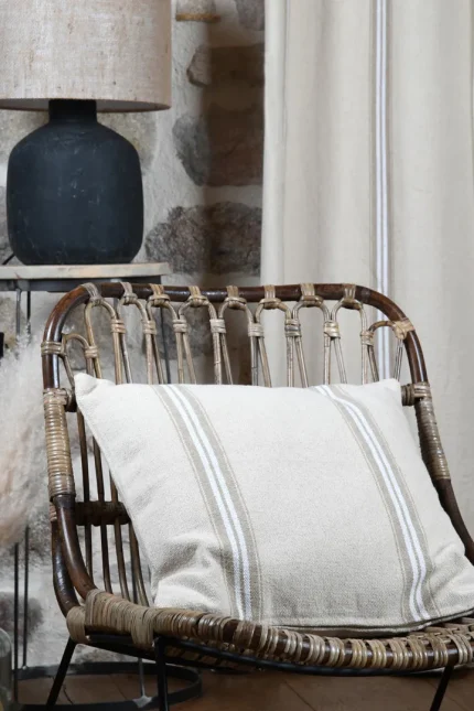 Pernă decorativă Montauban 50X50 cm, culoare alb, 100% bumbac - imagine 3