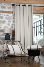 Pernă decorativă Montauban 50X50 cm, culoare alb/negru, 100% bumbac - imagine 3