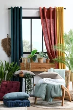 Pernă decorativă Coline 45X45 cm, culoare natural, 100% bumbac - imagine 6