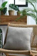 Pernă decorativă Coline 45X45 cm, culoare natural, 100% bumbac - imagine 6