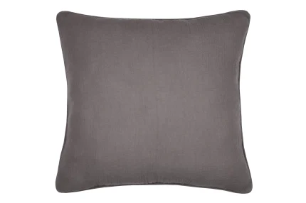 Pernă decorativă Coline 45X45 cm, culoare greige, 100% bumbac - imagine 3