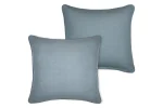 Pernă decorativă Coline 45X45 cm, culoare bleu, 100% bumbac - imagine 2