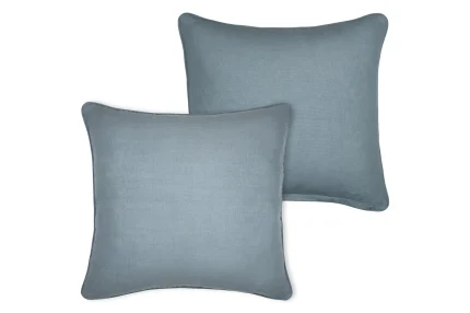 Pernă decorativă Coline 45X45 cm, culoare bleu, 100% bumbac - imagine 2
