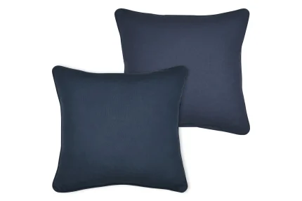 Pernă decorativă Coline 45X45 cm, culoare albastru, 100% bumbac - imagine 2