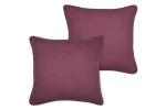 Pernă decorativă Coline 45X45 cm, culoare vișiniu, 100% bumbac - imagine 2