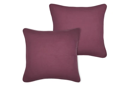 Pernă decorativă Coline 45X45 cm, culoare vișiniu, 100% bumbac - imagine 2