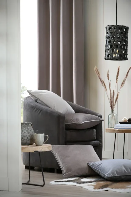 Pernă decorativă Morey 50X50 cm, culoare crem, 100% poliester - imagine 2