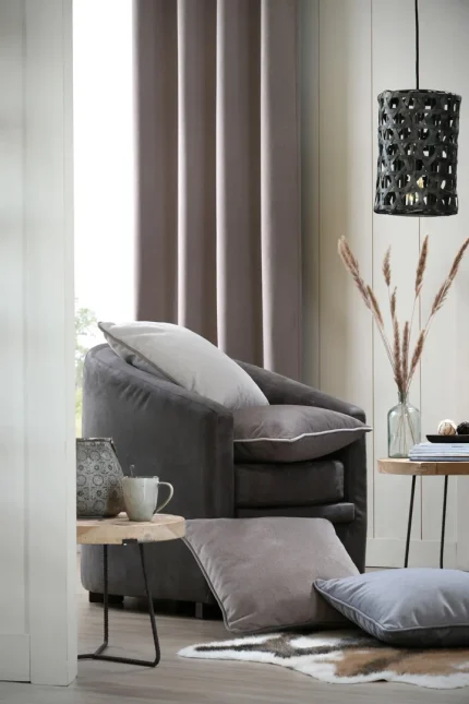 Pernă decorativă Morey 50X50 cm, culoare greige, 100% poliester - imagine 2