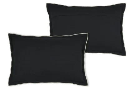 Pernă decorativă Helios 40X60 cm, culoare negru, 100% bumbac - imagine 3