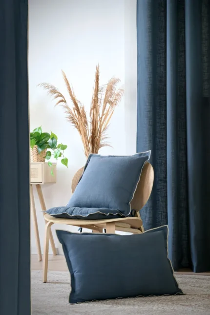 Pernă decorativă Helios 40X60 cm, culoare albastru, 100% bumbac - imagine 7