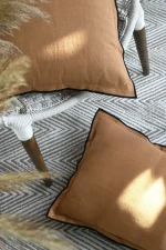 Pernă decorativă Helios 40X60 cm, culoare cappuccino, 100% bumbac - imagine 2