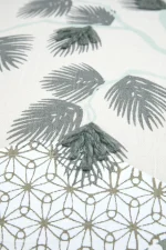 Pernă decorativă Yuki 45X45 cm, culoare bleu/gri, 100% bumbac