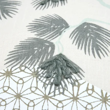 Pernă decorativă Yuki 45X45 cm, culoare bleu/gri, 100% bumbac