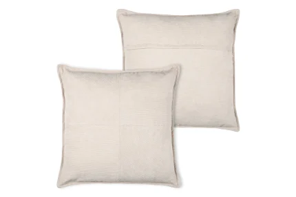 Pernă decorativă Dandy 45X45 cm, culoare natural, 100% poliester - imagine 3