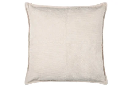 Pernă decorativă Dandy 45X45 cm, culoare natural, 100% poliester - imagine 3