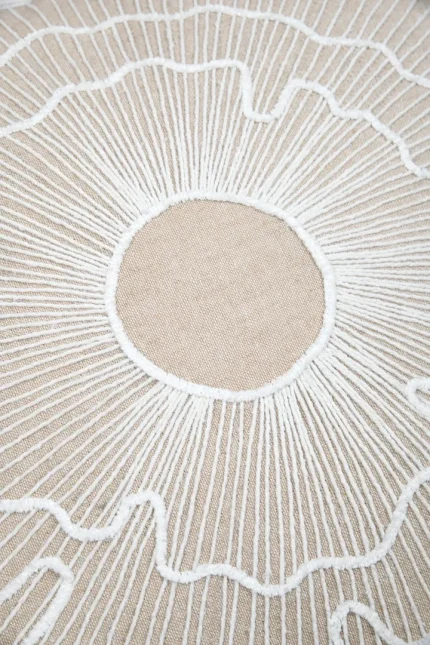 Pernă decorativă Nova 45X45 cm, culoare natural, 55% bumbac 45% poliester - imagine 5