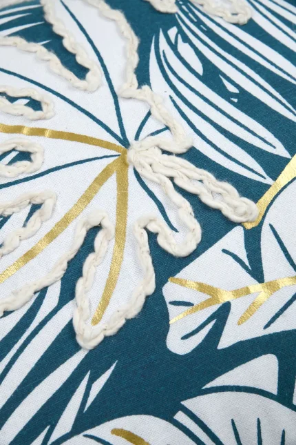 Pernă decorativă Aloha 40X60 cm, culoare albastru, 55% bumbac 45% poliester - imagine 5