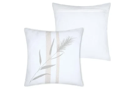 Pernă decorativă Pampa 50X50 cm, culoare crem, 45% poliester 55% bumbac - imagine 2