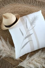 Pernă decorativă Pampa 50X50 cm, culoare crem, 45% poliester 55% bumbac - imagine 4