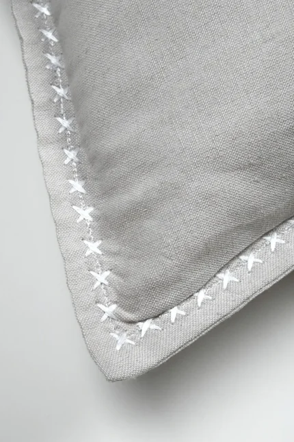 Pernă decorativă Josephine 50X50 cm, culoare natural, 55% bumbac 45% poliester - imagine 6