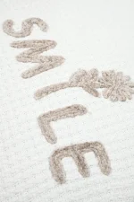 Pernă decorativă Ombrage 45X45 cm, culoare alb, 45% poliester 55% bumbac