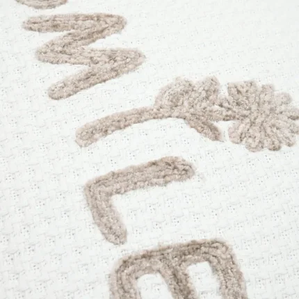 Pernă decorativă Ombrage 45X45 cm, culoare alb, 45% poliester 55% bumbac