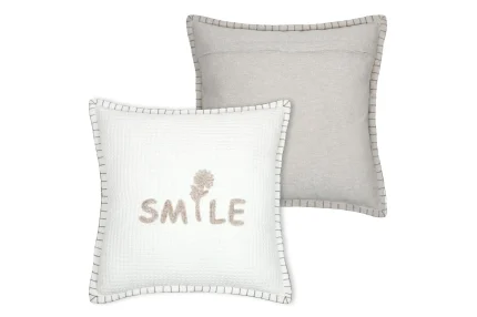 Pernă decorativă Ombrage 45X45 cm, culoare alb, 45% poliester 55% bumbac - imagine 3
