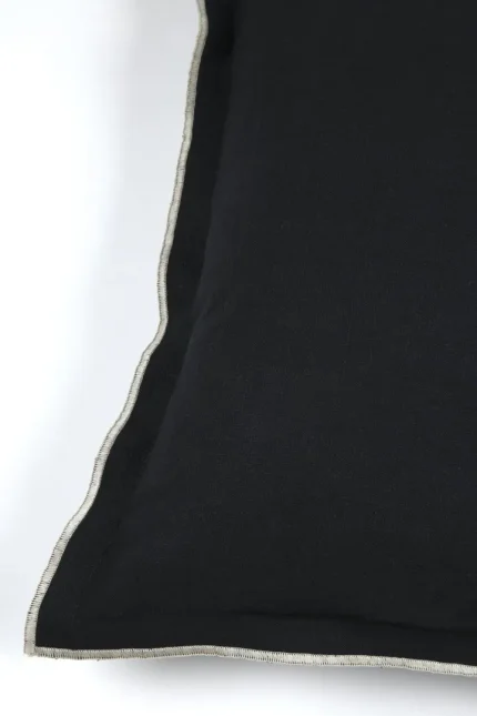 Pernă decorativă Helios 45X45 cm, culoare negru, 100% bumbac - imagine 5