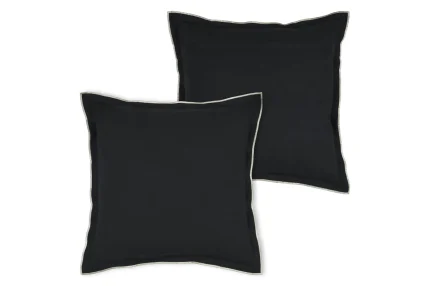 Pernă decorativă Helios 45X45 cm, culoare negru, 100% bumbac - imagine 3