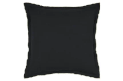 Pernă decorativă Helios 45X45 cm, culoare negru, 100% bumbac - imagine 4