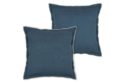 Pernă decorativă Helios 45X45 cm, culoare albastru, 100% bumbac - imagine 3