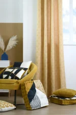 Pernă decorativă Pa×ton 30X50 cm, culoare muștar, 100% poliester - imagine 6