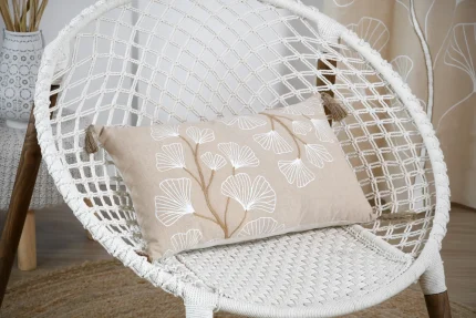 Pernă decorativă Nova 35X60 cm, culoare natural, 55% bumbac 45% poliester - imagine 2