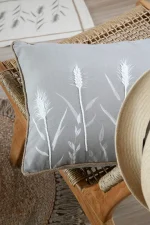 Pernă decorativă Pampa 40X60 cm, culoare natural, 45% poliester 55% bumbac - imagine 6