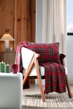 Pernă decorativă Willis 40X60 cm, culoare roșu, 100% poliester - imagine 4