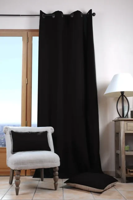 Pernă decorativă Duo 30X50 cm, culoare negru/in, 100% bumbac - imagine 2