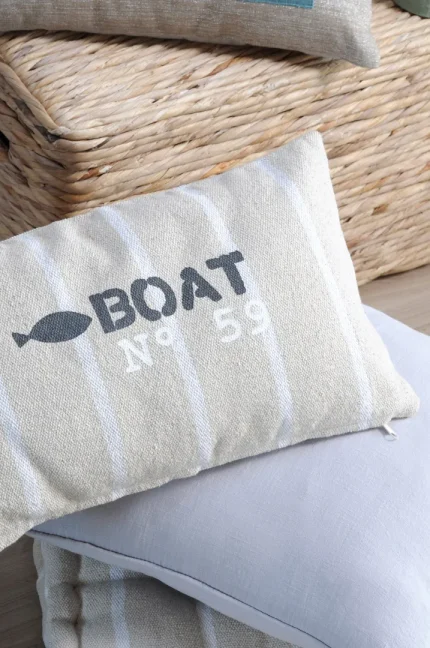 Pernă decorativă Pampelonne 30X50 cm, culoare alb, 100% bumbac - imagine 4