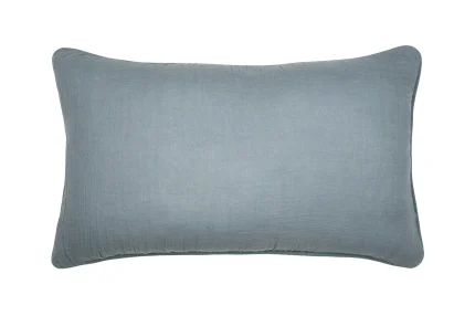 Pernă decorativă Coline 30X50 cm, culoare bleu, 100% bumbac - imagine 3