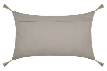 Pernă decorativă Hemera 30X50 cm, culoare crem/greige, 100% bumbac - imagine 2