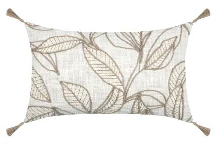 Pernă decorativă Hemera 30X50 cm, culoare crem/greige, 100% bumbac - imagine 4