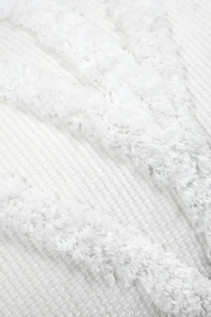 Pernă decorativă Balma 30X50 cm, culoare alb, 85% bumbac 15% poliester - imagine 5