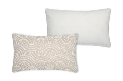 Pernă decorativă Balma 30X50 cm, culoare bej, 45% poliester 55% bumbac - imagine 3